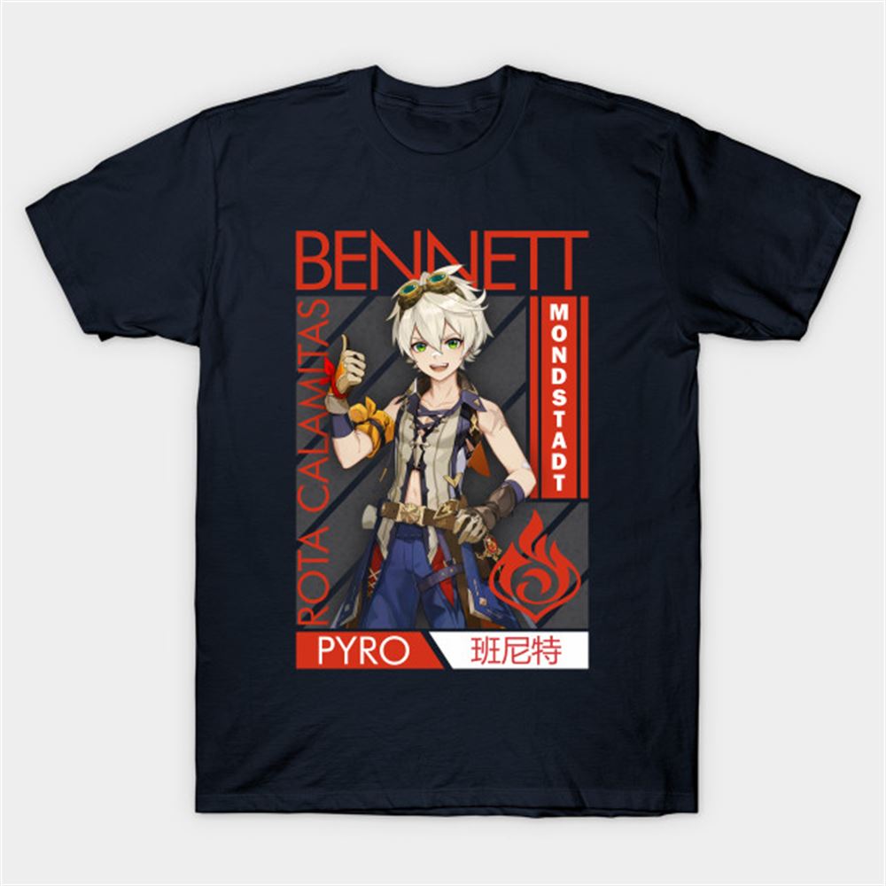Bennett-genshin-impact-t-shirt Full Size To 5xl